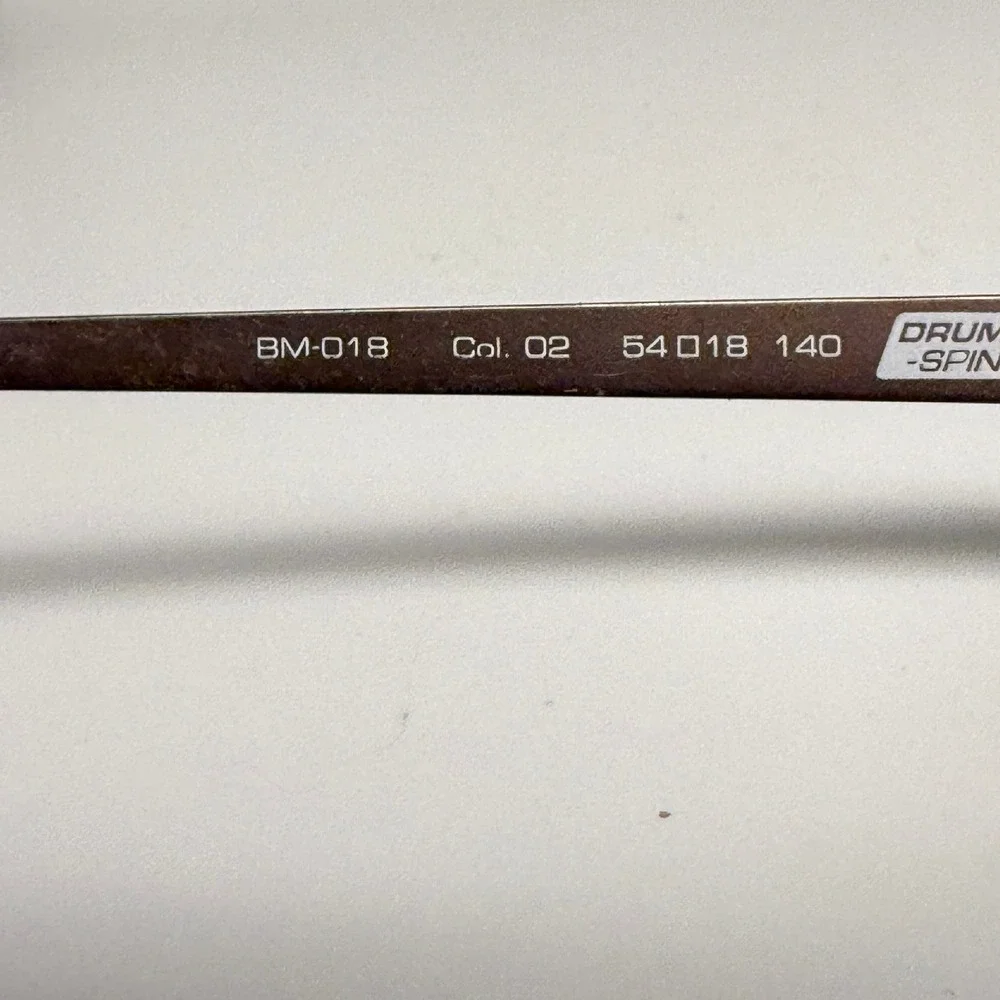 Break The‎ Mold BM-018 Col. 02 Eyeglasses Frames Brown Rectangle 54-18-140 Korea
